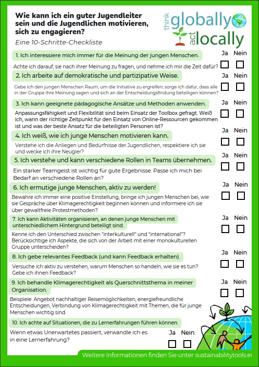 Checklist page two - please download the Checklist as PDF
